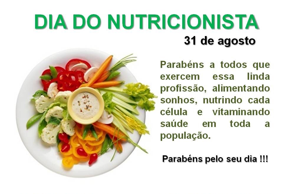 31 De Agosto Dia Do Nutricionista OTICS RIO CATETE