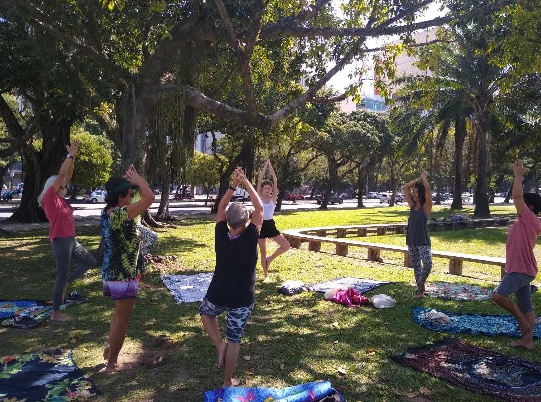 Aula de Yoga do CMS Dom Hélder Câmara