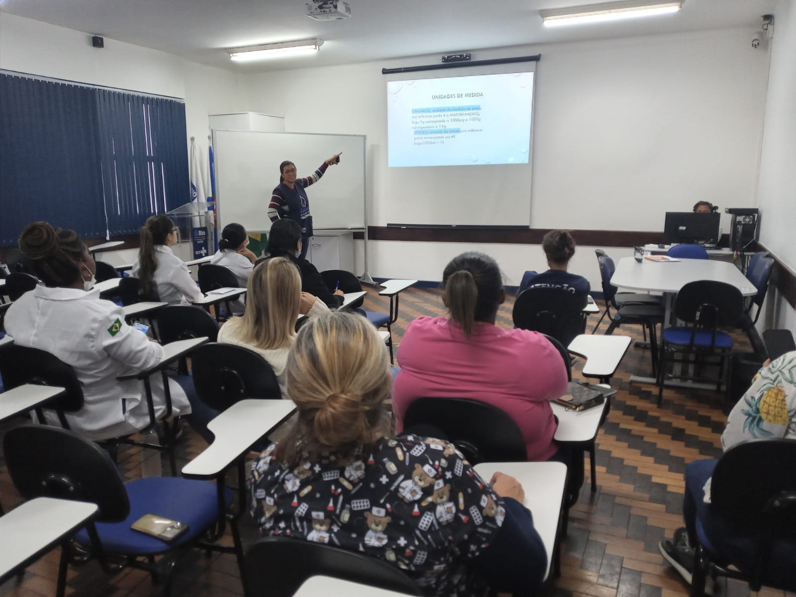 Treinamento de cálculo e administração de medicamentos