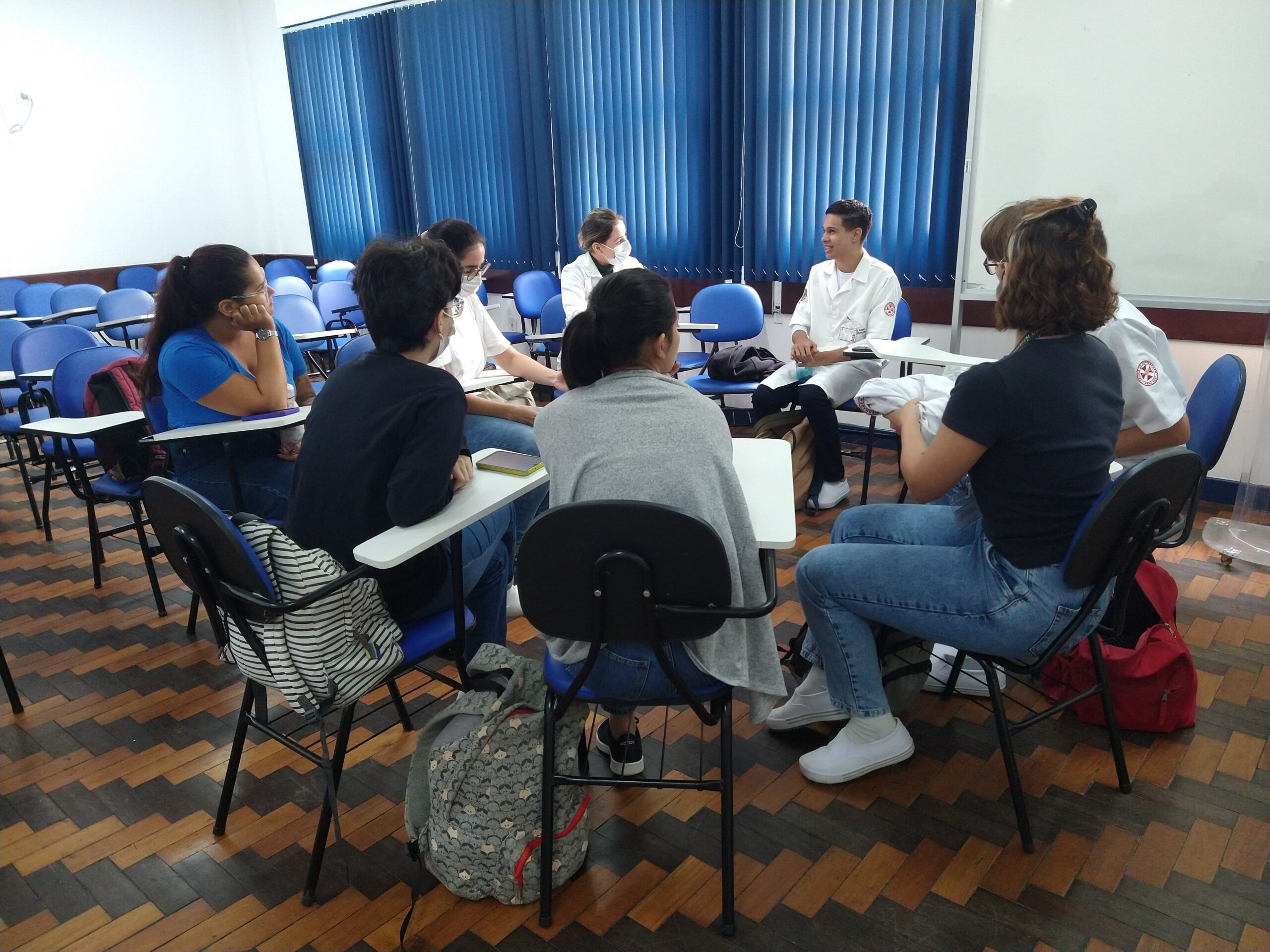 Reunião com acadêmicos de enfermagem da UFRJ