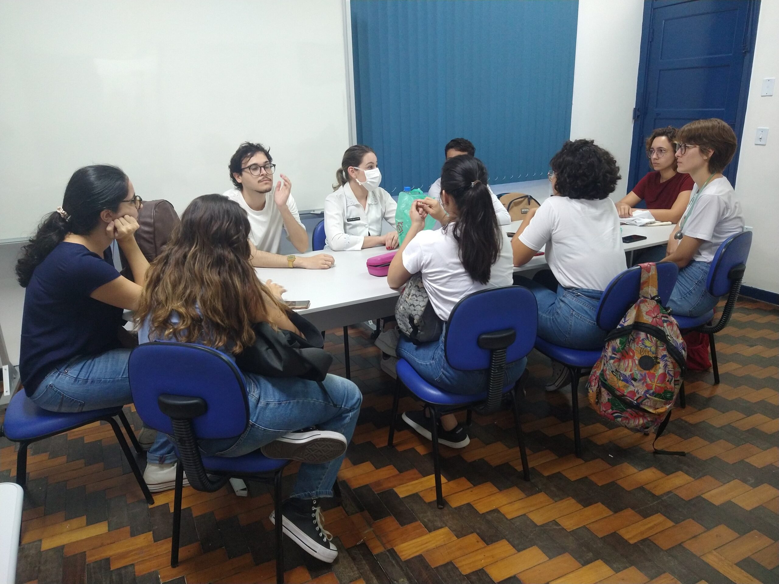 Reunião com acadêmicos de enfermagem da UFRJ