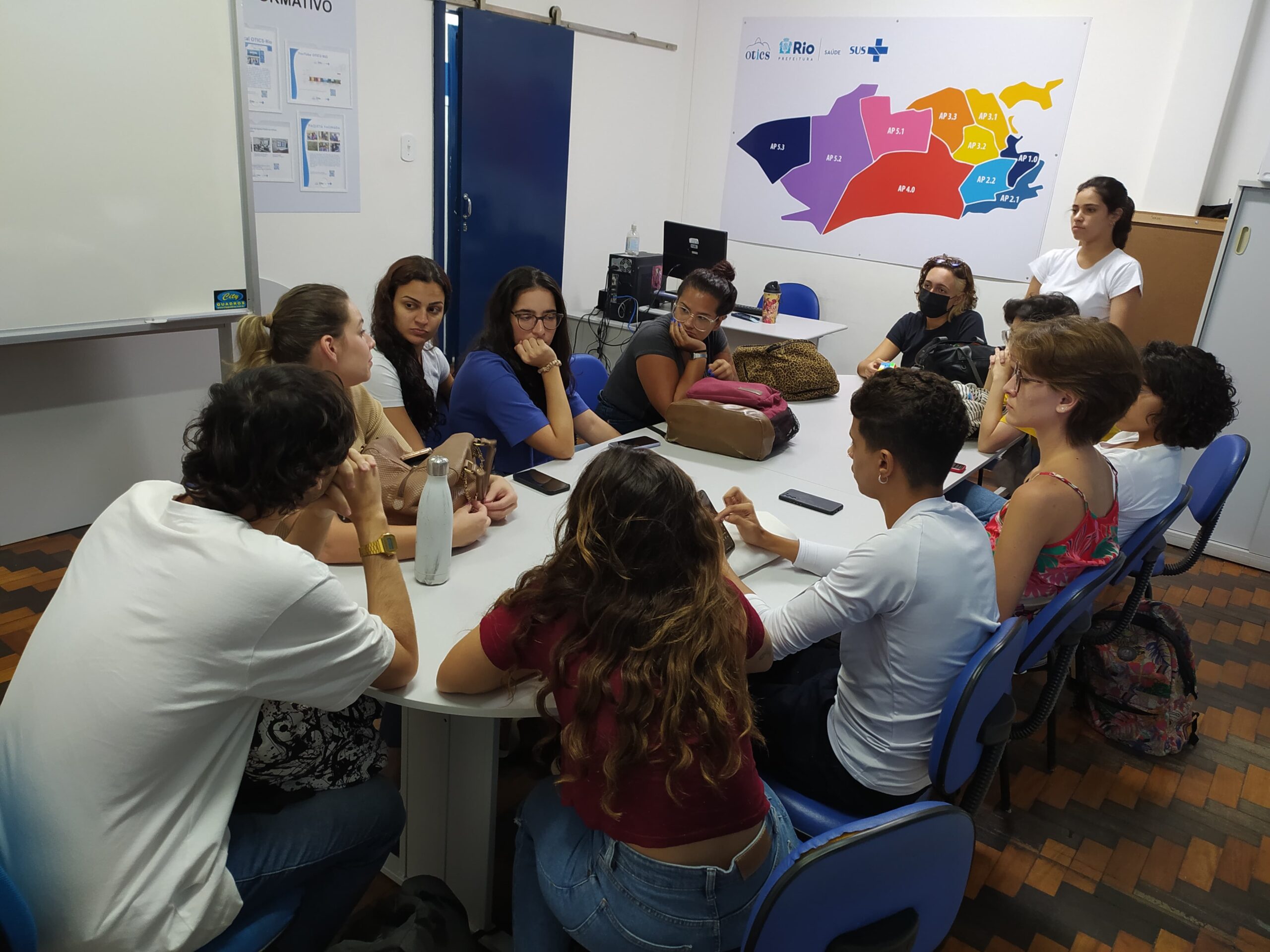 Reunião com Acadêmicos de Enfermagem da UFRJ