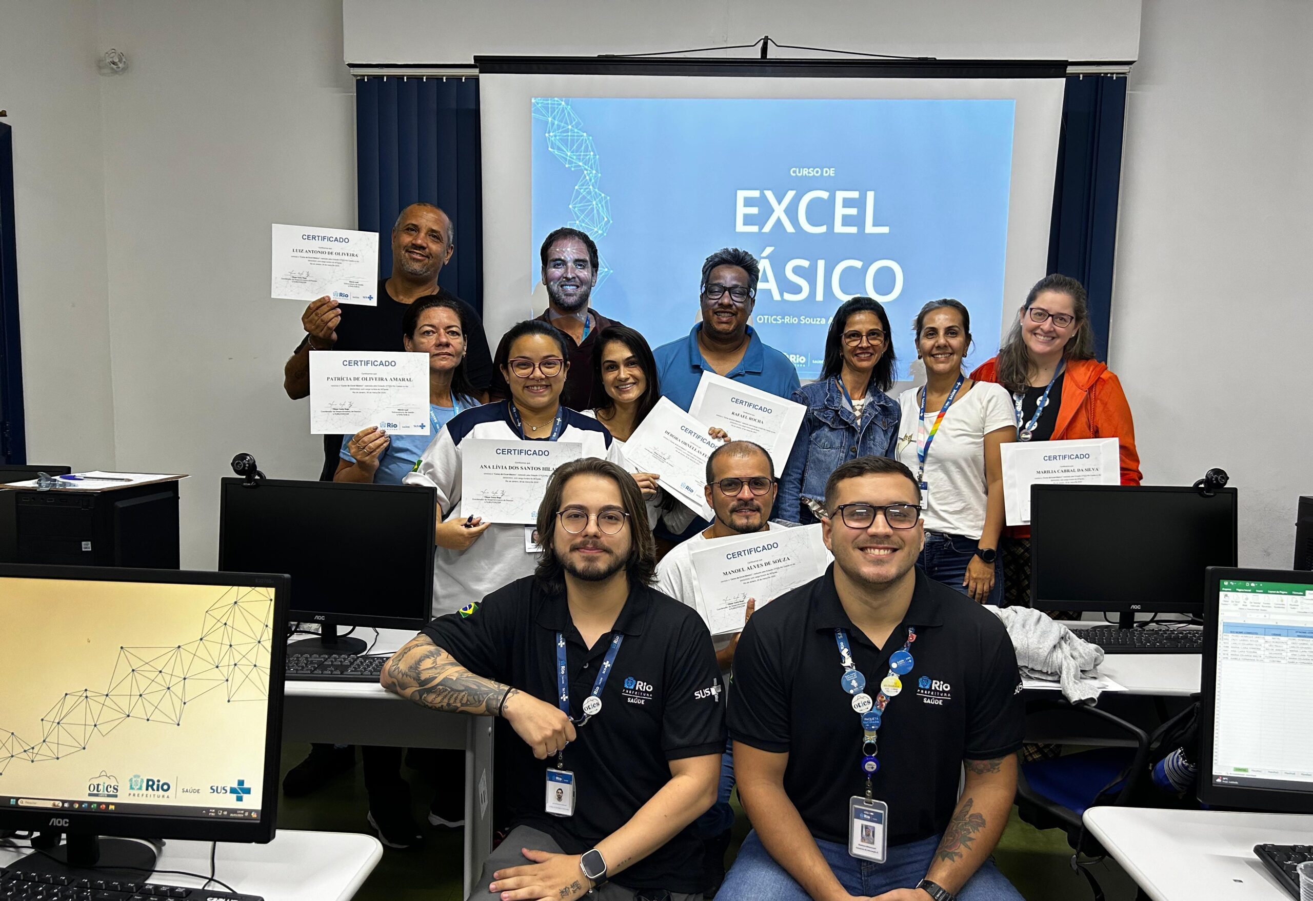 18ª Turma do Curso de Excel Básico Na Estação Otics-Rio Catete