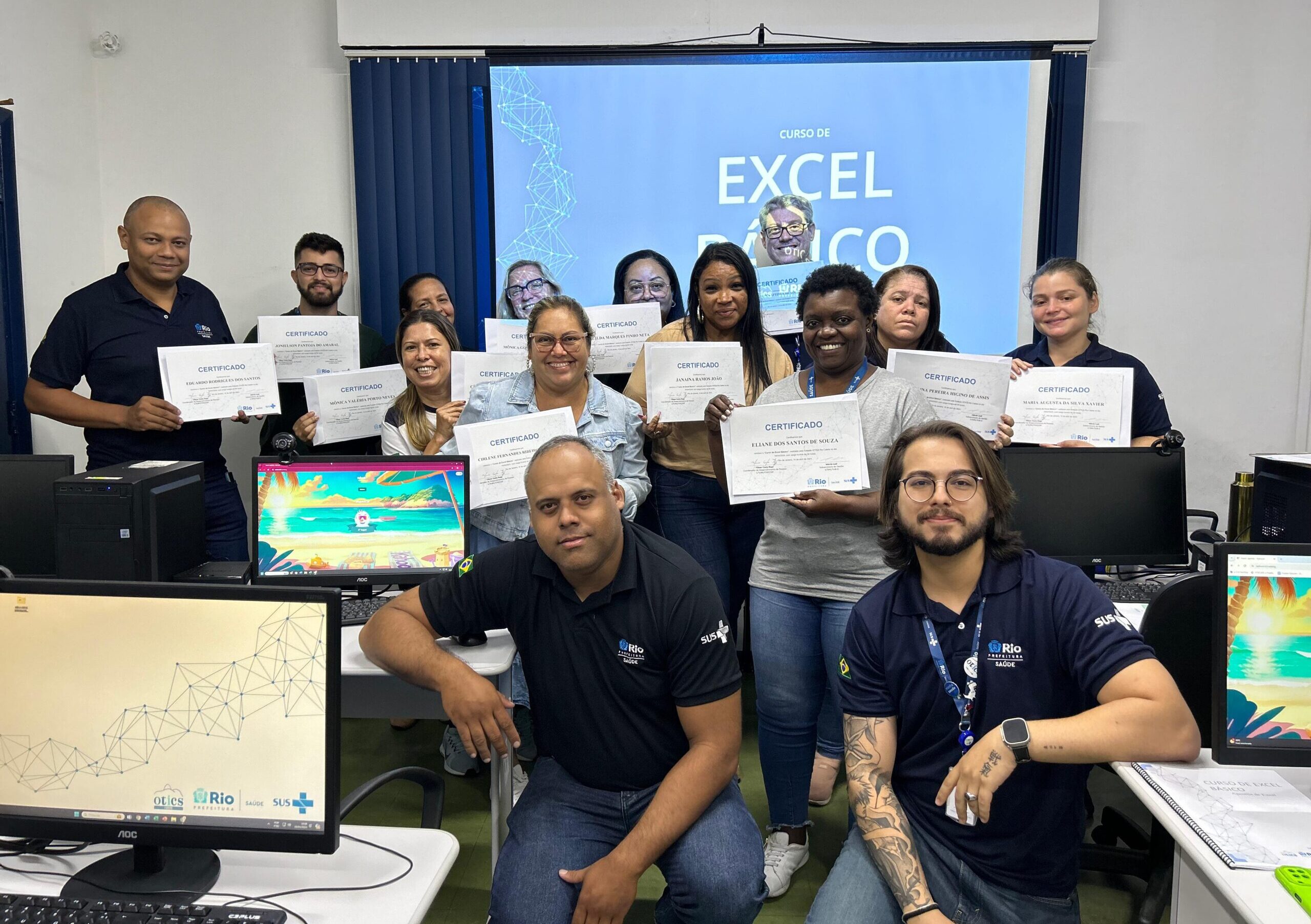 20ª Turma do Curso de Excel Básico Na Estação Otics-Rio Catete