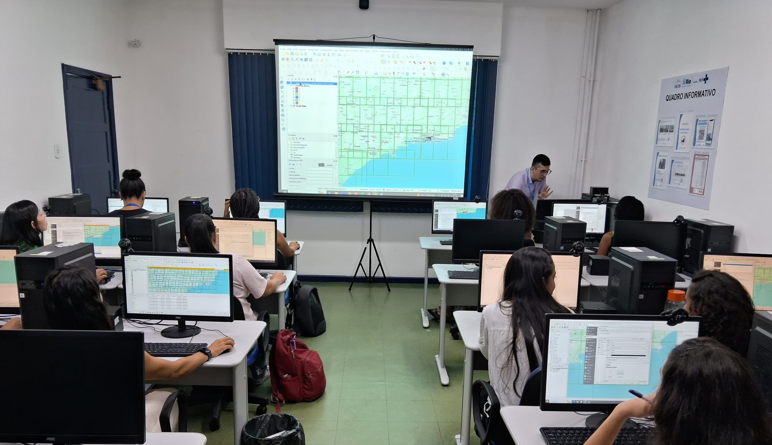 2ª Aula de Geoprocessamento do Programa de Residência em Vigilância Sanitária do IVISA-RIO