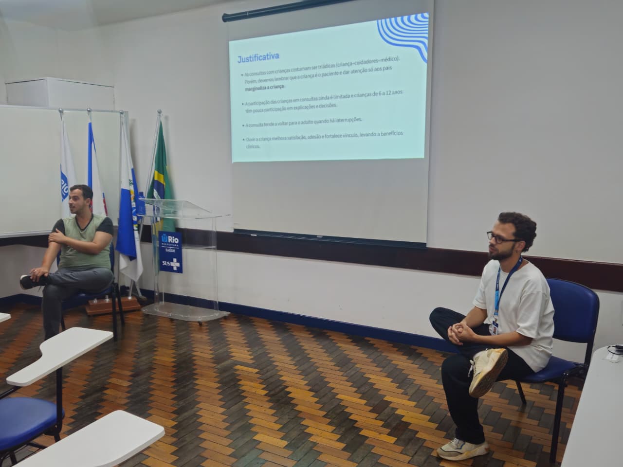 Aula do Programa de Residência em Medicina de Família e Comunidade (PRMFC)