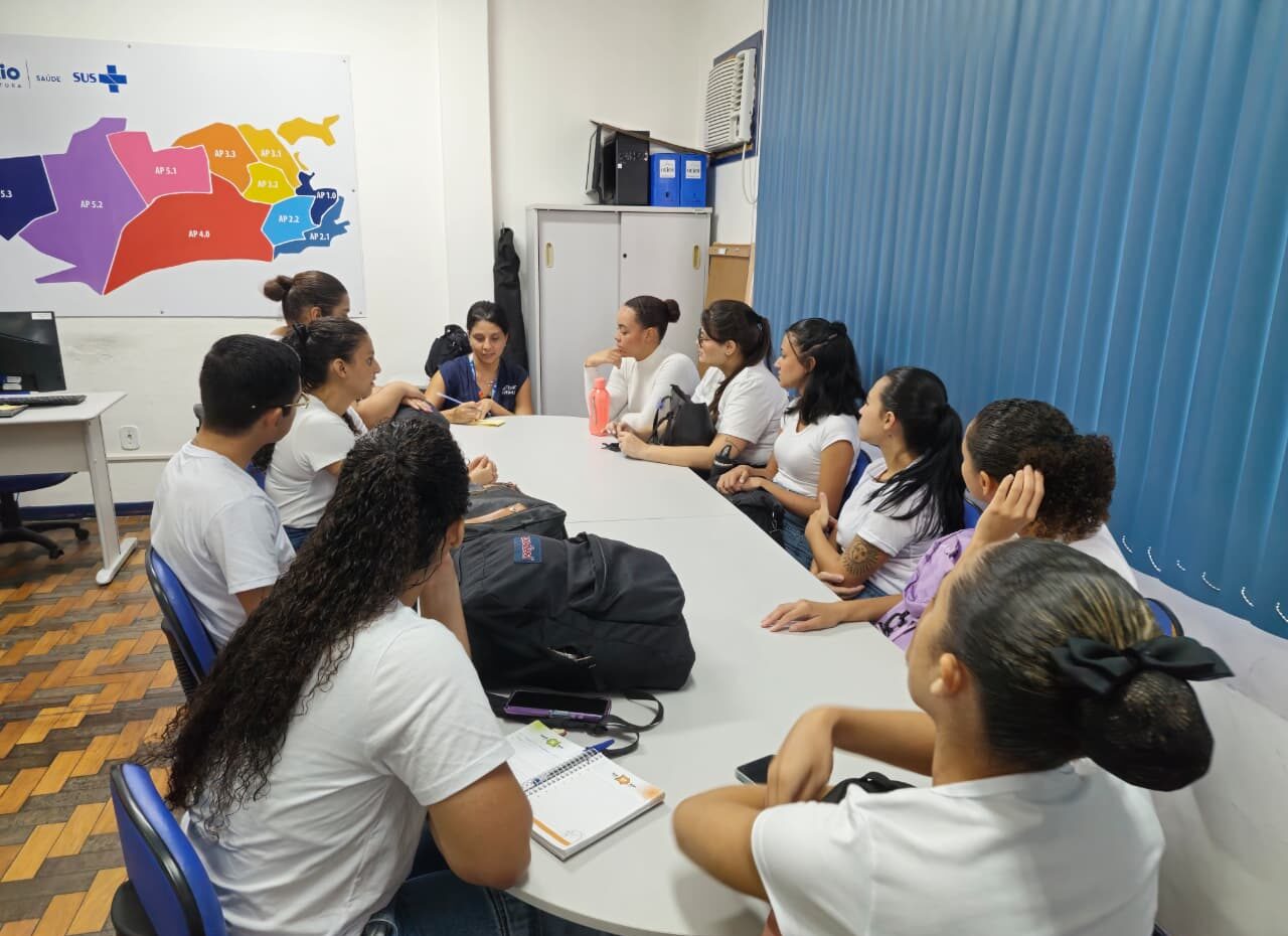 Recepção dos Novos Acadêmicos de Enfermagem do IBMR no CMS Manoel José Ferreira